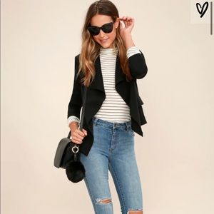 Lulus Uptown Girl Black Blazer